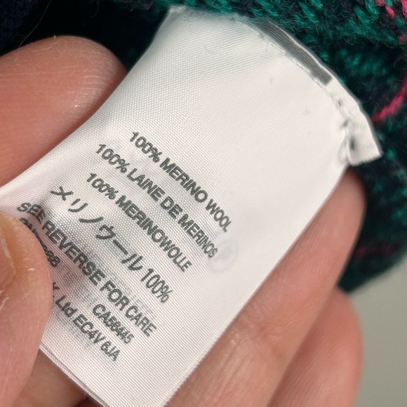 J. Crew Tippi Sweater | Festive Fair Isle | Merino Wool size small - Picture 6 of 7